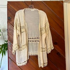 Anthropologie/evelyn K Boho-style kimono